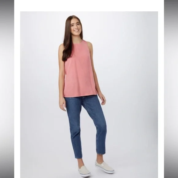 Tentree Women’s Harbour Tank colour Quartz Pink size S - Picture 2 of 12